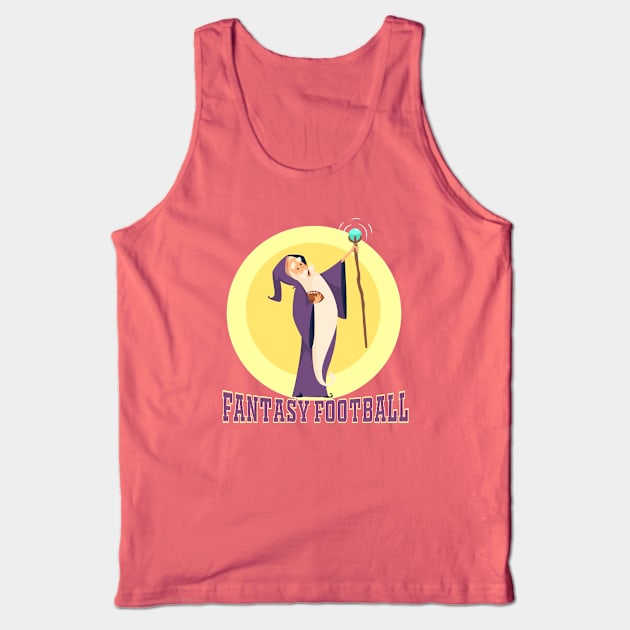 Fantasy Football Wizard Tank Top by LittleBunnySunshine